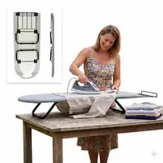 Mesa Tabua de Passar Roupas Port谩til dobravel Branca