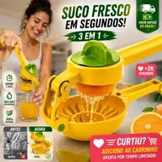 Espremedor de Limão Manual Portátil Mini Extrator de Suco para Limão Laranja e Frutas Cítricas