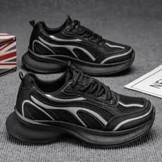Novo pai grosso na moda Casual primavera respirável sapatos sapatos aumentados juventude Net masculino rosto-sola tênis