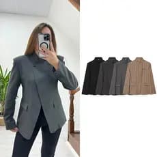 Novos Blazers Femininos de Primavera 2026, Elegantes e Modernos, Blazers de Escritório para Mulheres, Jaquetas Estilosas