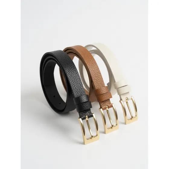 Cinto Feminino em COURO LEGÍTIMO 2 CM