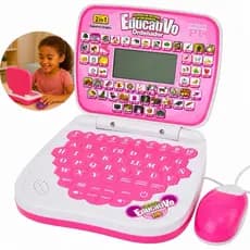 Notebook Laptop Infantil Educativo Bilíngue Com Mouse 2 Em 1