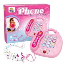 Telefone Educativo Menina Infantil Musical Luz Brinquedo