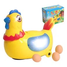 Galinha Bota Ovos Com Luzes E Som Brinquedo Interativo