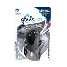 Glade Desodorizador Auto Sport Aparelho e Refil Carro Novo 7ml