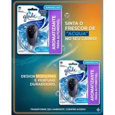 Kit Com 2 Glade Auto Sport Acqua 7ml Aromatizador Para Carro Com Aparelho