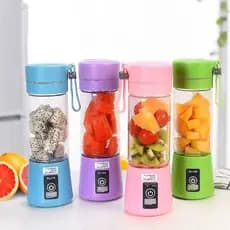 Liquidificador portátil mini USB sem fio, pode ser agitado, com 6 lâminas, liquidificador elétrico recarregável