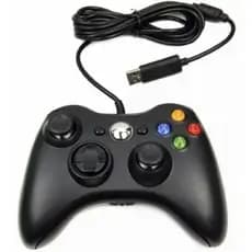 Controle De Xbox 360 Com Fio Para Video Game e PC/ Fat E Pc Joystick Jogo