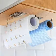 Suporte Porta Papel Toalha e Suporte de Filme de Alumínio para Parede de Cozinha