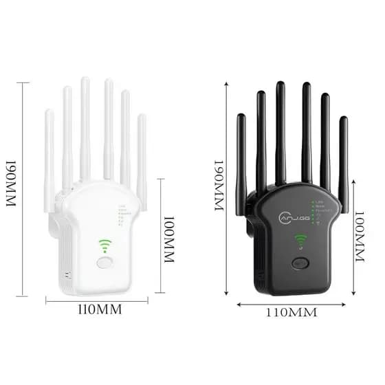 Repetidor Wifi 6 Antenas Roteador Amplificador De Sinal Modem 300Mbps