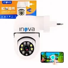 Câmera de Segurança WiFi Smart Inova MD-30159 Visão Noturna Detecção de Movimento 1080p HD