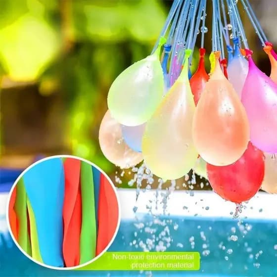 Balões de Água Guerra de Bexiga Splash Ball Kit 555 Balões  5 Pacotes com 111 Unidades Cada Diversão