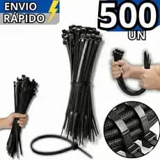 Kit 500 Abraçadeiras Nylon Enforca Gato 150mm x 3.6mm Cinta Plástica Resistente Atacado