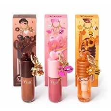 Lip Oil Hidratante brilho + Chaveirinho, Chocolate, Mel e Pêssego - T&G Tango