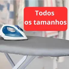 Forro Térmico Tábua Passar Roupa Capa Cinza Com Espuma Aluminizada Tamanho Ajustável  Cordão Clickstock