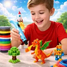 Caneta 3d Impressora Profissional + 5 Metros Refil Filamento + cabo Usb Infantil Várias Cores