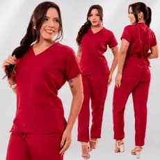 Conjunto Pijama Hospitalar Scrub Cirurgico Uniforme Confortavel Unissex Para Enfermagem Clinica