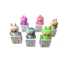 Luminária Abajur Labubu Infantil Noturna Recarregável Led Silicone