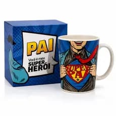 Caneca Dia Dos Pais Personalizada 300ml Cerâmica Presente