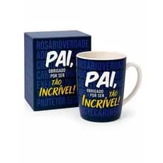 Caneca Dia Dos Pais Personalizada 400ml Cerâmica Presente Incrível