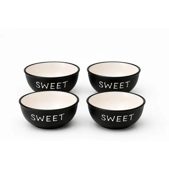 Kit 4 Tigelas Cerâmica Bowl Sage Sweet Ou Dream 14cm 400ml