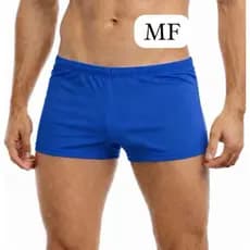 Sunga masculina Boxer com proteção UV sunga rosa, sunga vermelha, azul