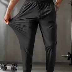 Calça Masculina Dry Fit Com Elastano Bolsos Para Academia Esportiva Academia Casual Slim  Jogger