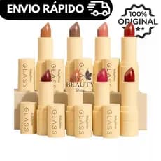Batom Bala Velvet Glass Ruby Rose HB548 – Acabamento Aveludado Acetinado