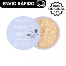 Pó Banana Translúcido Feels Mood Ruby Rose HB851 – Efeito Aveludado Ultrafino Fixador Facial