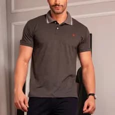 Camisa Gola Polo Original  100% Algodão Varias Cores Vermelha Preta Cinza Camiseta Masculina Premium