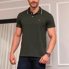 Camisa Gola Polo Original  100% Algodão Alta Qualidade Militar Marsala Camiseta Masculina Premium