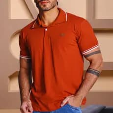 Camisa Masculina Gola Polo Básica Alta Qualidade Premuim 100% Algodão Camiseta Malha fio 30 Original