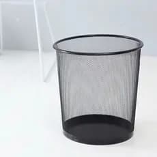 KIT 3 Lixeira 13L Metal Aramado Cesto de lixo Redonda Para Escritorio Casa Quarto
