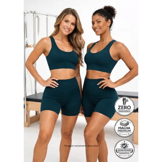 Conjunto Fitness Verde Feminino – Academia, Pilates, Caminhada e Corrida.