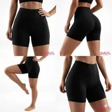 Short Treino Feminino Cós Alto Modela o Corpo Alto Conforto e Sustentação e Muito Estilo na Academia