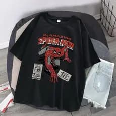 Camiseta Camisa Homem Aranha Spider Man Amazing Desenho Geek Unissex Algodão Premium