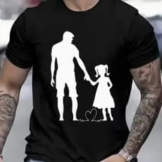 Camiseta Camisa Masculina Dia dos Pais Pai de Menina Algodão Premium Lançamento