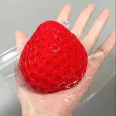 Brinquedo de Apertar de Morango Squishy com Textura Semelhante a Silicone para Alívio de Estresse