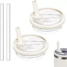 1Tampa Flip de Reposicao Prova de Vazamentos e 1 Canudo Acessórios Para Copos Térmicos 1200ML 40 0Z