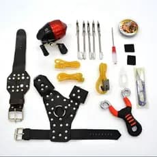 Kit Conjunto De Dardos De Pesca Multifuncionais Slingshot Preto E Vermelho