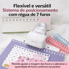 KW-Trio Furador Quadrado de 6 Furos para notebook A4/A5/B5 90C7