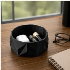 Organizador de Mesa Geométrico Moderno Design Minimalista e Sofisticado - Para Casa Escritório Escrivaninha
