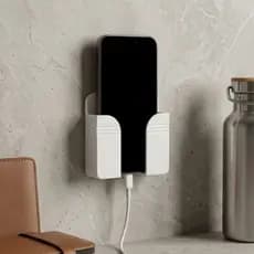 Suporte Celular Parede Porta Celular Carregador Universal Autoadesivo Sem Furar Organizador Smartphone 3M