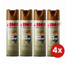 Aerossol AntiTraça Jimo 300ml Repele Elimina as Traças Armário Roupas Closets Tecidos gavetas