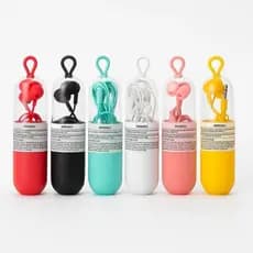 Fone Ouvido Fio Estojo Miniso Cores Conector P2 Para Celular Ouvir Música Ligação Fio Suporte Chamada voz