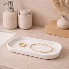 Bandeja Para Organização de Banheiro Pia Lavabo Multiuso Decorativa