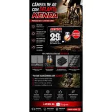 Câmara Kenda com Selante Aro 29 x 1.90/2.30 Válvula Presta Bico Fino Anti-Furo.