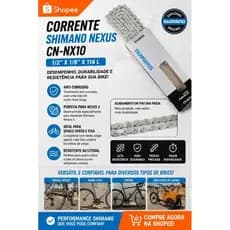 Corrente Shimano Nexus CN-NX10 1/2" X 1/8" X 114 L