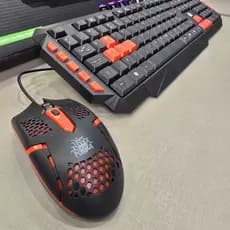 Teclado Mouse Gamer Teclas Destacadas Multimídia Lateral USB