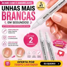 Kit 2 Caneta Francesinha 1mm Profissional Nail Art Traço Fino Ultra Precisa Unhas Perfeitas